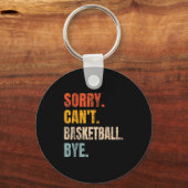 Porte-clés Sorry Can't Basketball Bye Retro Basketball Player (Recto)