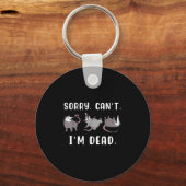 Porte-clés Sorry Can't I'm Dead Ssum Character Playing Dead O (Recto)