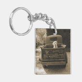 Porte-clés Sortez de Dodge - Photo de chien (Devant gauche)