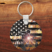 Porte-clés Soudage des étincelles et flammes (Recto)