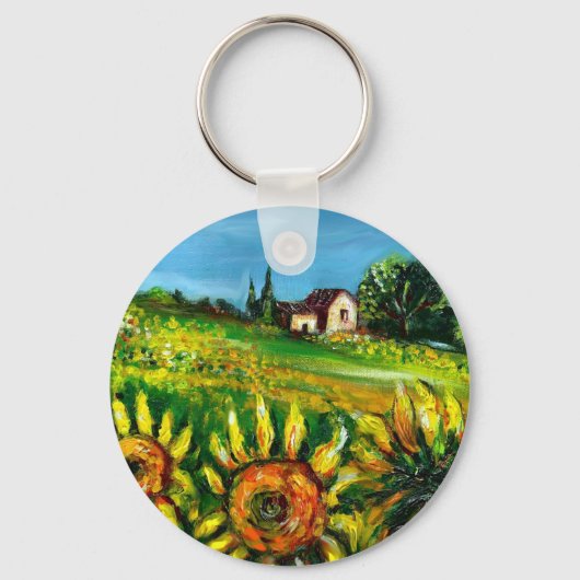 PORTE-CLÉS SOUFFRANCES ET CAMPAGNE EN TOSCANE (Recto)