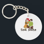 Porte-clés Soul Mate Acrylique Porte - clé - Romantic Couple<br><div class="desc">Portez l'amour partout où vous allez avec ce porte - clé acrylique "Soul Mate" avec une illustration charmante d'un couple amoureux. Durable et léger, ce porte - clé est parfait pour garder vos clés organisées ou comme un charme décoratif pour sacs et sacs à main. Un cadeau bien pensé pour...</div>