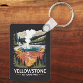 Porte-clés Source chaude du parc national de Yellowstone (Verso)