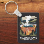 Porte-clés Source chaude du parc national de Yellowstone (Recto)