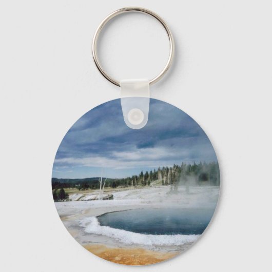 Porte-clés Sources chaudes-Yellowstone (Recto)