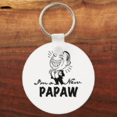 Porte-clés Souriant de nouveaux t-shirts et cadeaux Papaw (Recto)