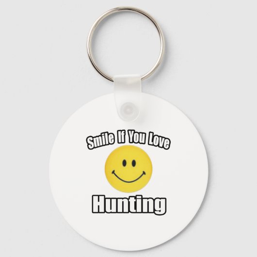 Porte-clés Souriez Si Vous Aimez Chasser (Recto)