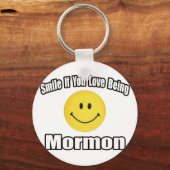 Porte-clés Souriez Si Vous Aimez Être Mormon (Recto)