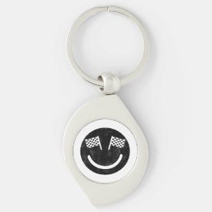 Porte-clés Sourire de course pour les courses de voitures de