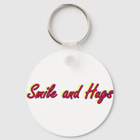 Porte-clés Sourire et Câlins (Recto)