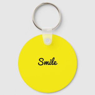 Porte-clés sourire porte - clé jaune