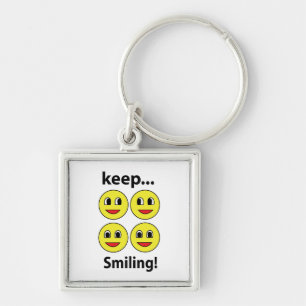 Porte-clés Sourire Sourire Visage Sourire Continuer sourire
