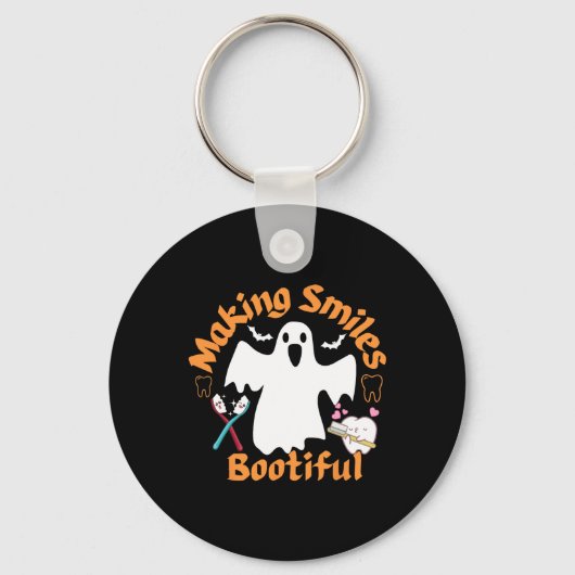 Porte-clés Sourires Botiful Ghost Dentist Dent Halloween Dent (Recto)