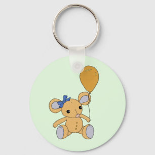 Porte-clés Souris avec ballon