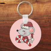 Porte-clés Souris de Noël avec du sucre de canne (Recto)