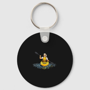 Porte-clés Sous-estimer une femme qui fait du kayak dans la s