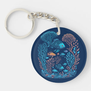 Porte-clés Sous la mer Coral Reef Graphic