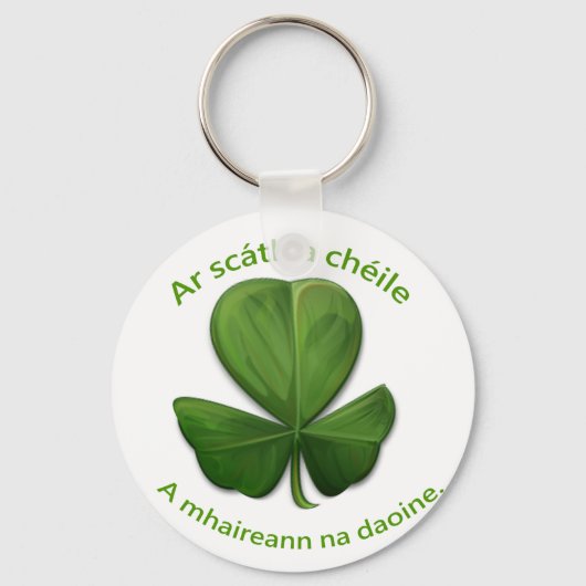 Porte-clés Sous l'abri de l'autre, les gens survivent (Recto)