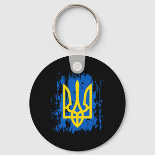 Porte-clés Soutenez l'Ukraine Tenez avec l'Ukraine Drapeau uk