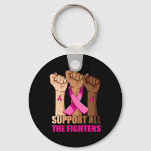 Porte-clés Soutenez Tous Les Combattants Cancer Du Sein Pink