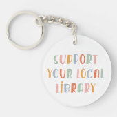 Porte-clés Soutenez votre bibliothèque locale (Devant)