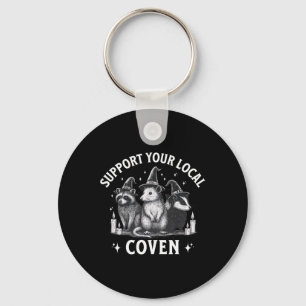 Porte-clés Soutenez Votre Coven Local Raton Laveur Opossum Mo