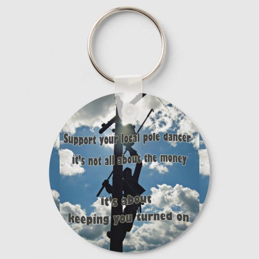 Porte-clés Soutenez votre Lineman (Recto)