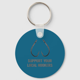 Porte-clés Soutenez Votre S Local Drôle De Pêche Pêcheur Papa
