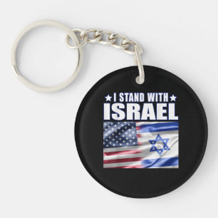 Porte-clés Soutenir Israël Je suis avec Israël 