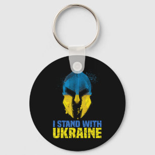 Porte-clés Soutenir l'Ukraine Je suis avec l'Ukraine Guerrier
