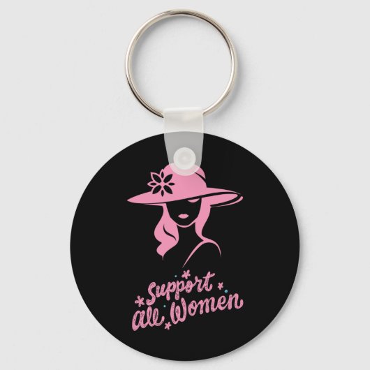 Porte-clés Soutenir toutes les femmes (Recto)