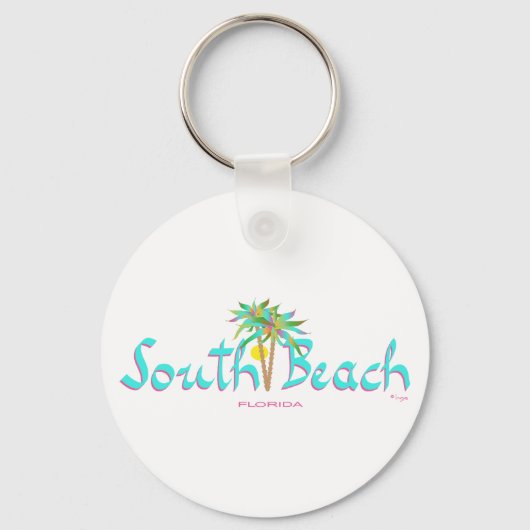Porte-clés South Beach Sun Miami (Recto)