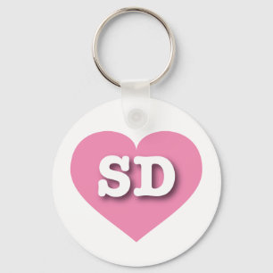 Porte-clés South Dakota Pink Heart - J'aime SD