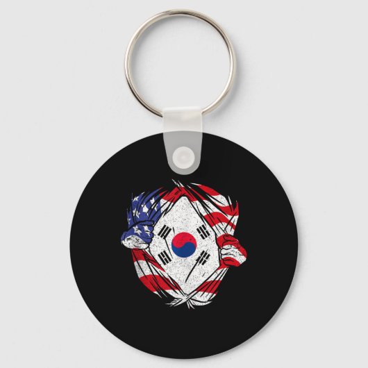 Porte-clés South Korea Love South Korea Pride Korean Patriot  (Recto)