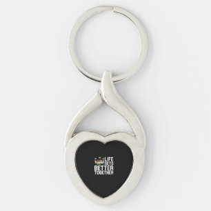 Porte-clés Soutien à la fierté LGBT La vie est meilleure ense