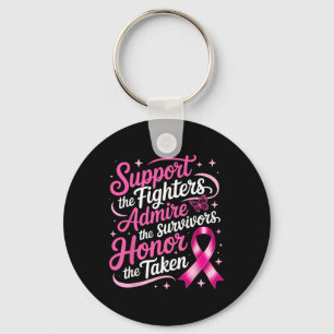 Porte-clés Soutien à la sensibilisation au cancer du sein Com