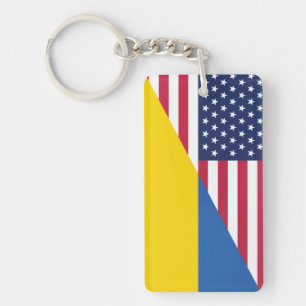 Porte-clés Soutien américain à l'Ukraine Sherpa Blanket