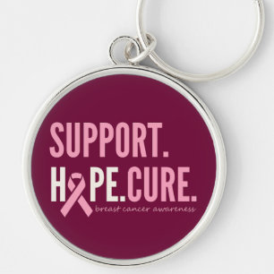 Porte-clés soutien au cancer du sein espoir guérison Porte -