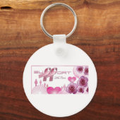 Porte-clés Soutien au traitement, Sensibilisation au cancer d (Recto)