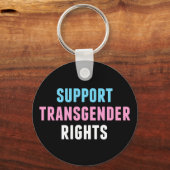 Porte-clés Soutien aux droits transgenres (Verso)