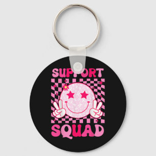 Porte-clés Soutien du guerrier du cancer du sein Équipe du ca
