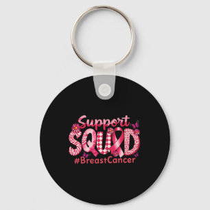 Porte-clés Soutien du guerrier du cancer du sein Squad Pink R