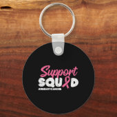 Porte-clés Soutien Équipe de sensibilisation au cancer du sei (Recto)