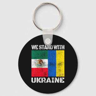 Porte-clés Soutien Mexicain aux Ukrainiens Nous sommes avec l