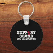 Porte-clés Soutien Squad Sickle Cell Awareness Mois 1 (Recto)
