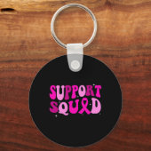 Porte-clés Soutien super pour la sensibilisation au cancer du (Recto)