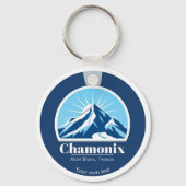 Porte-clés souvenir cadeau de Chamonix Mont Blanc France (Recto)