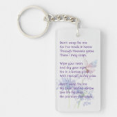 Porte-clés Souvenir Christian Memorial Keepsaké papillon (Devant)