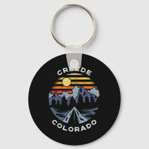 Porte-clés Souvenir de camping vacances montagnes Creede Colo