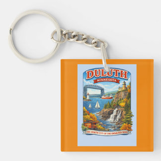 Porte-clés souvenir de Duluth Minnesota – Lac Supé